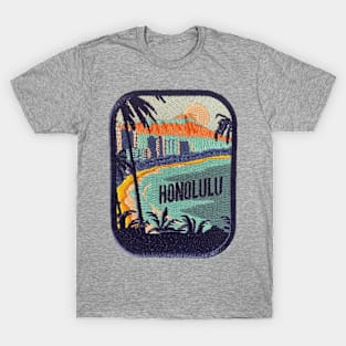 Honolulu Hawaii Patch T-Shirt